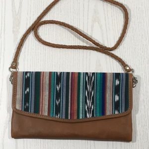 Nena & Co Date Night Clutch with Braided Strap EUC